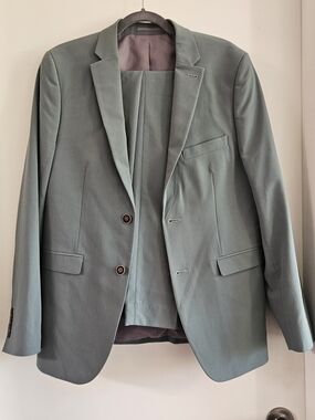 Men's Tailored Sage Green Suit Blazer